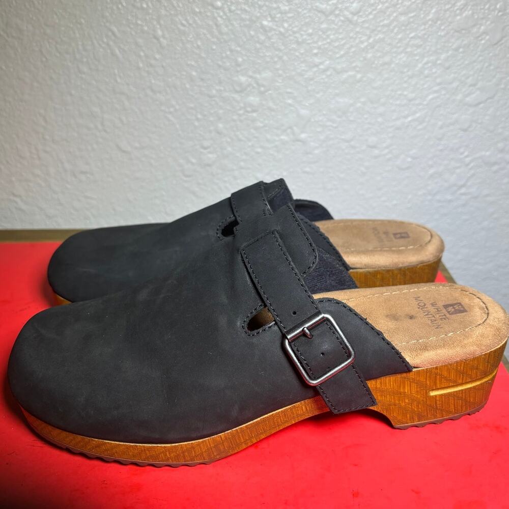 White Mountain Women's Behold Clogs black /brown size 10.5/11